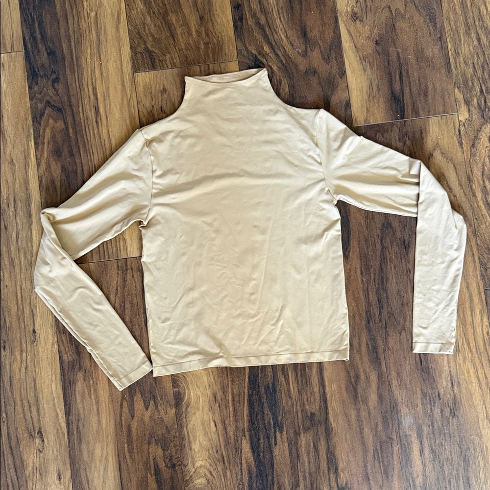SKIMS Tan Long Sleeve Women's Top- soft smoothing seamless collection